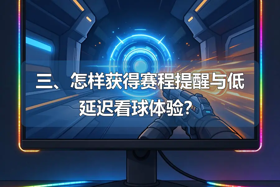 三、怎样获得赛程提醒与低延迟看球体验？